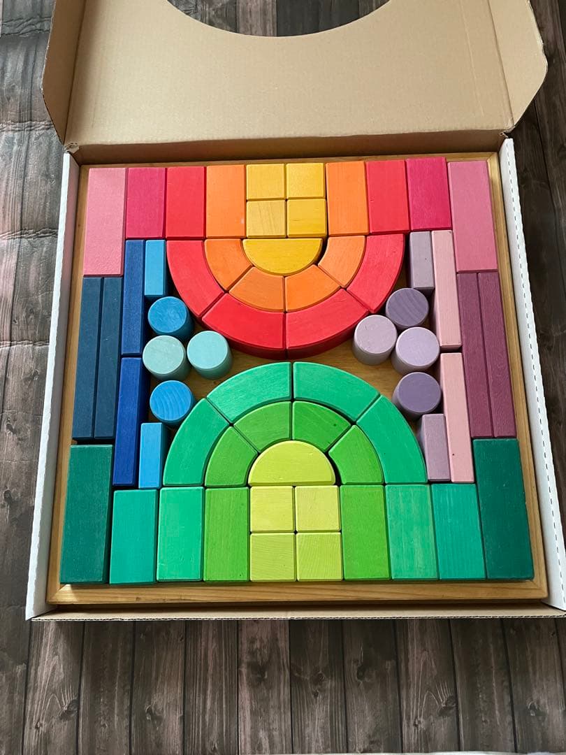 グリムス　GRIMM'S ロマネスクブロック　積み木　木製　知育玩具