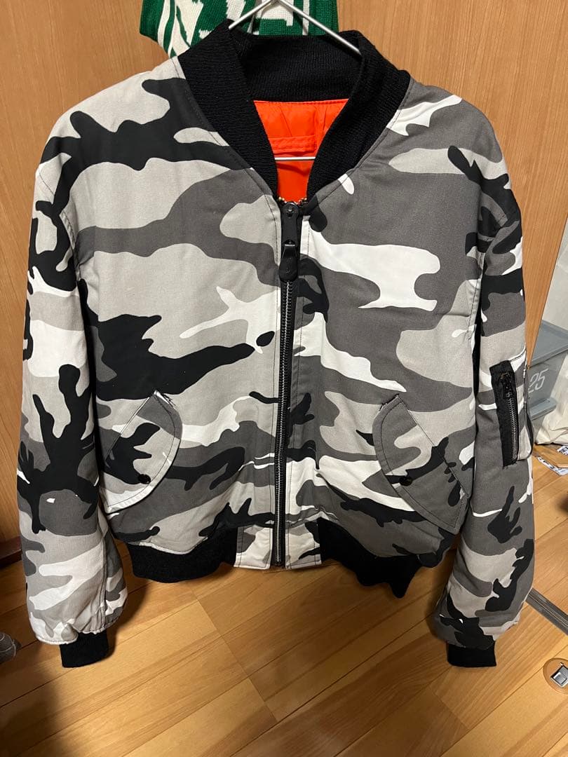 MA-1 カモフラージュジャケット 迷彩 made in usa 田邊の角煮着用