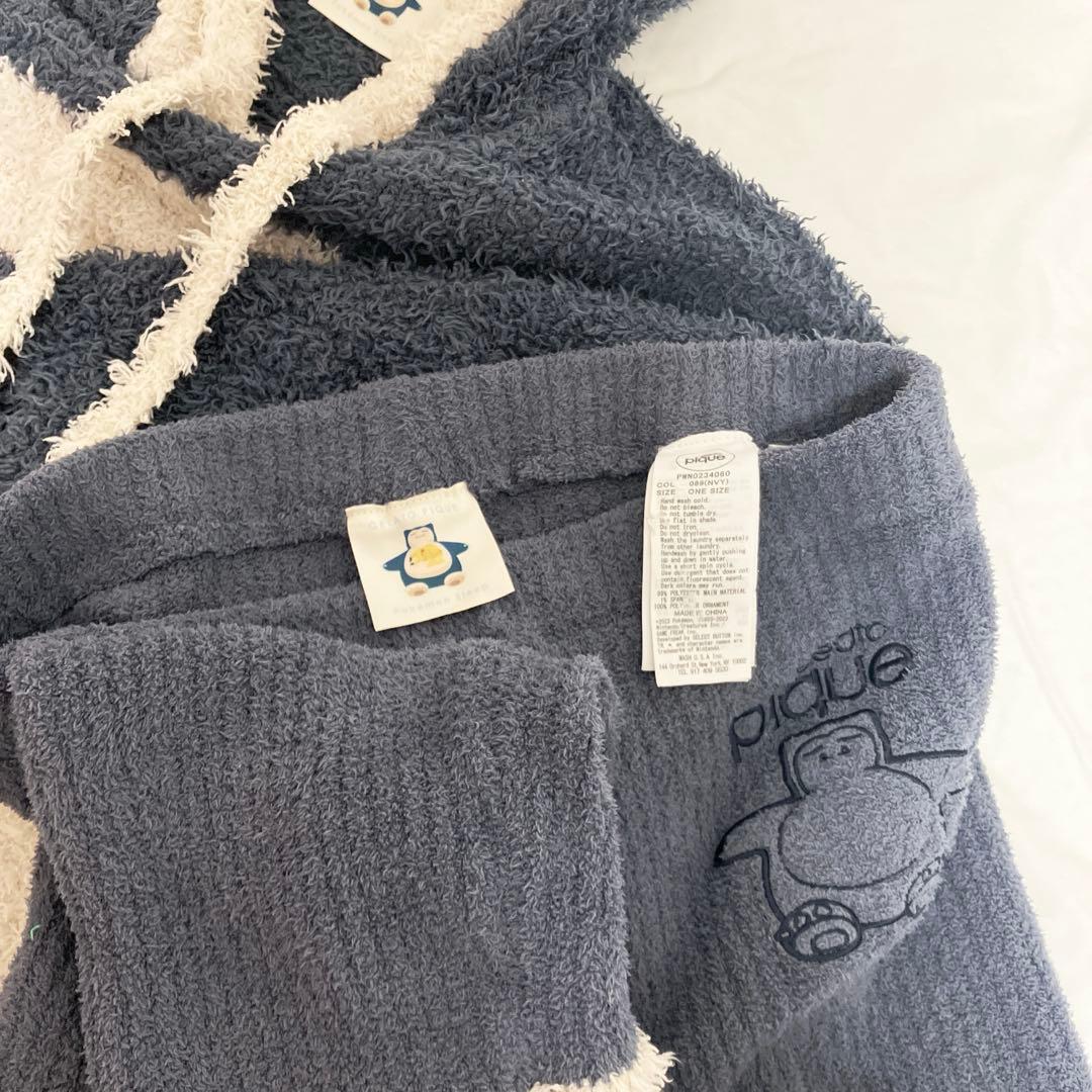 【値下】ポケモンスリープ×ジェラピケ　カビゴンルームウェアフーディ＆レギンス