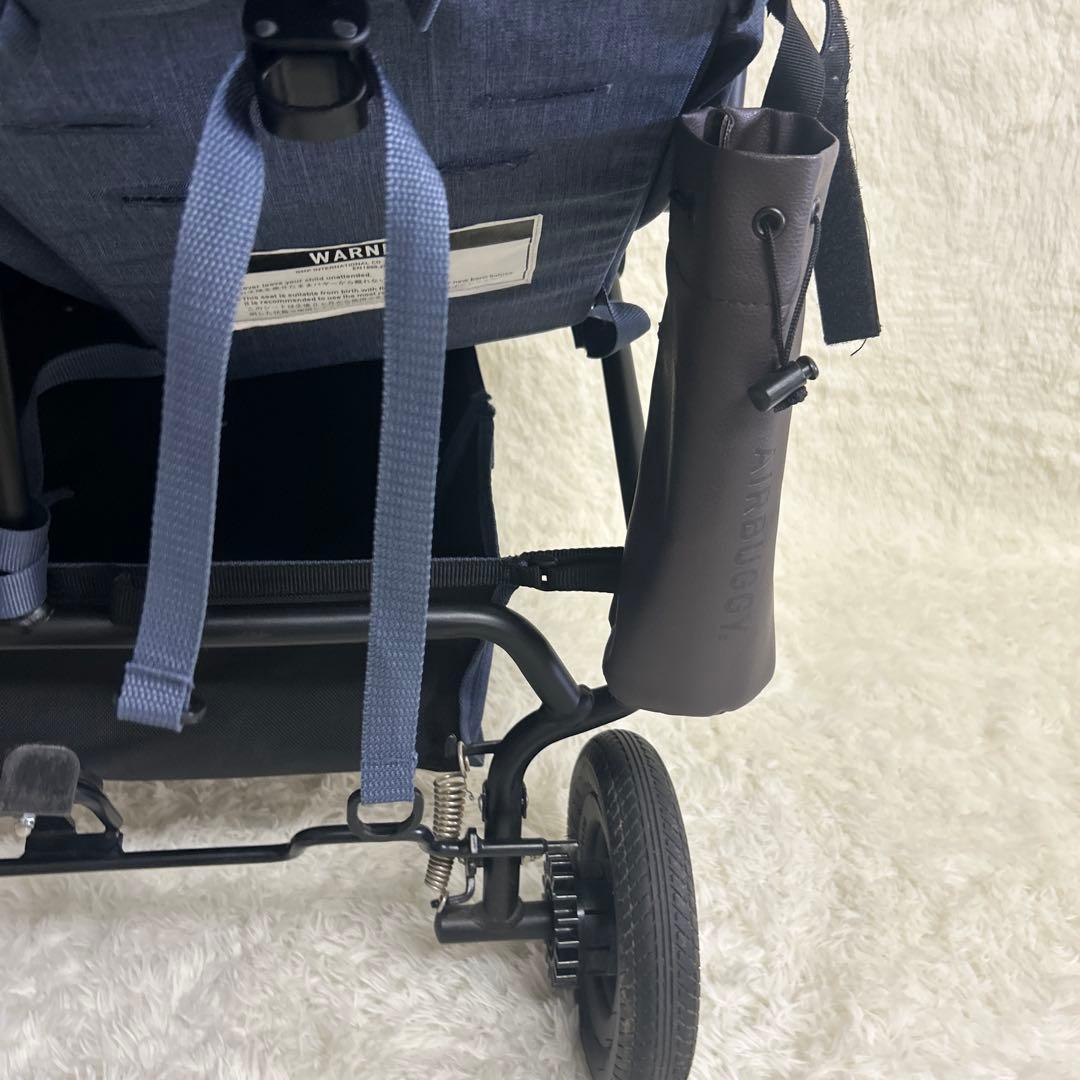 【美品】エアバギー　ココダブル　フロムバースex ネイビー　二人乗りベビーカー