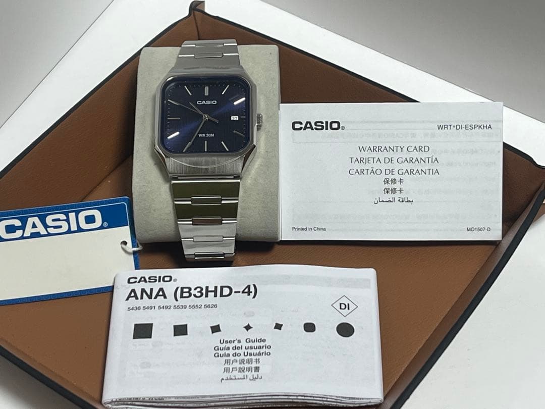 【新品】CASIO カシオ MTP-B185D 2A1 ネイビー【海外モデル】