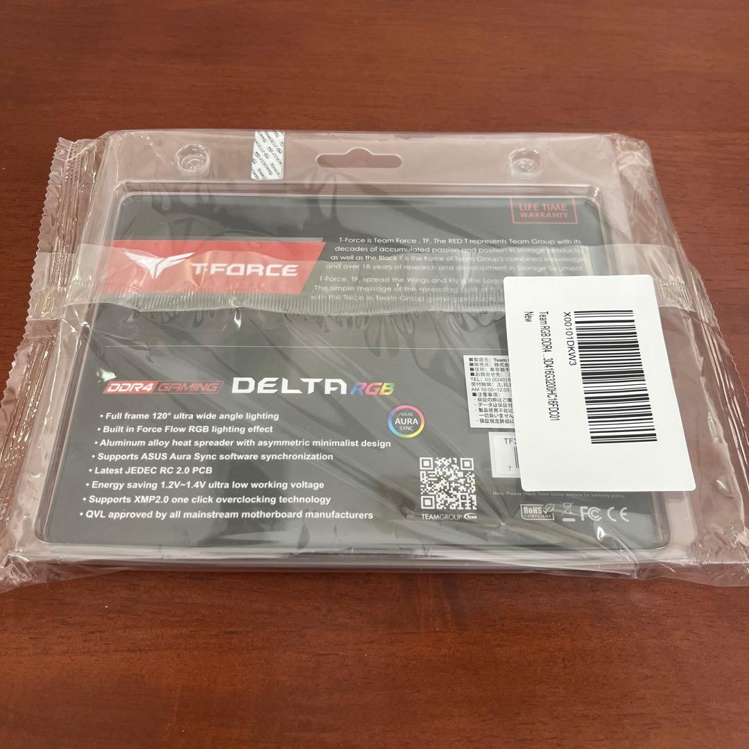 メモリー TEAMGROUP T-FORCE DELTA RGB DDR4 3200MHz