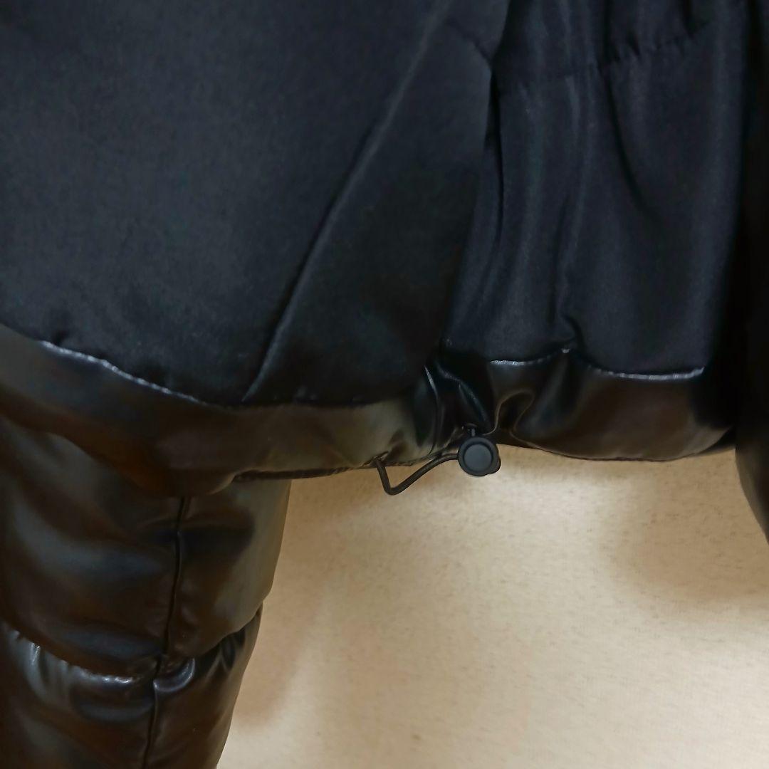 ZARA　ザラ　レザーダウン　ショート　ジャケット　ブラック　L