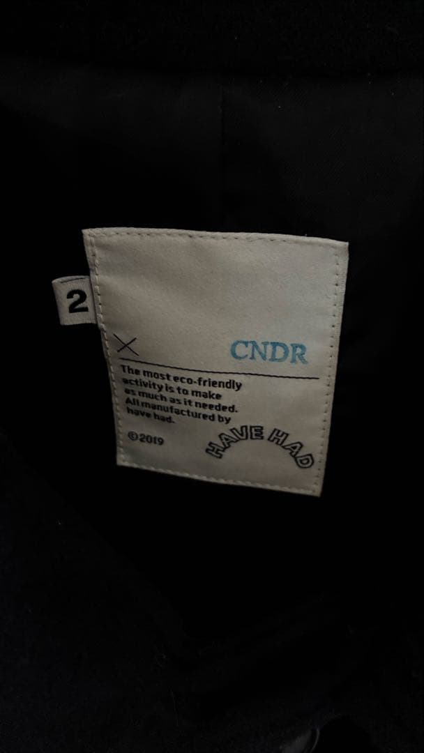 CNDR × Havehad Over-fit long coat navy 2