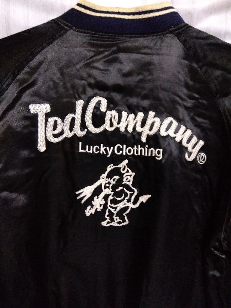送料無料 USED テッドマン デビルモータース リバーシブル スカジャン黒42