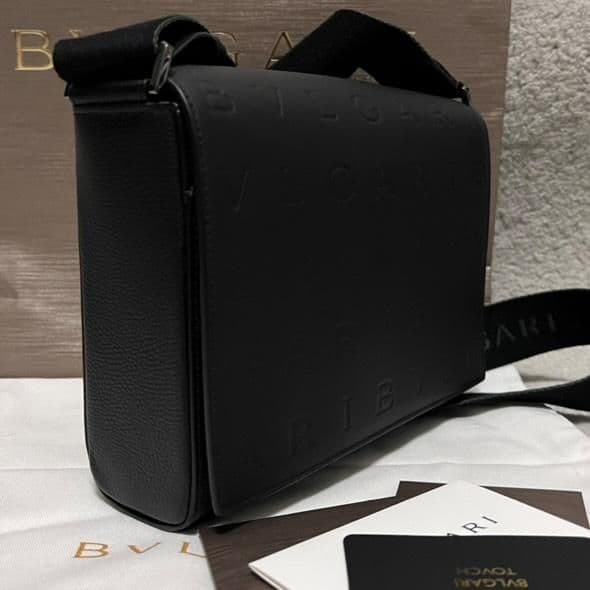 ✨完売品✨BVLGARI ブルガリ メッセンジャーバッグ 山下智久 総柄 レザー