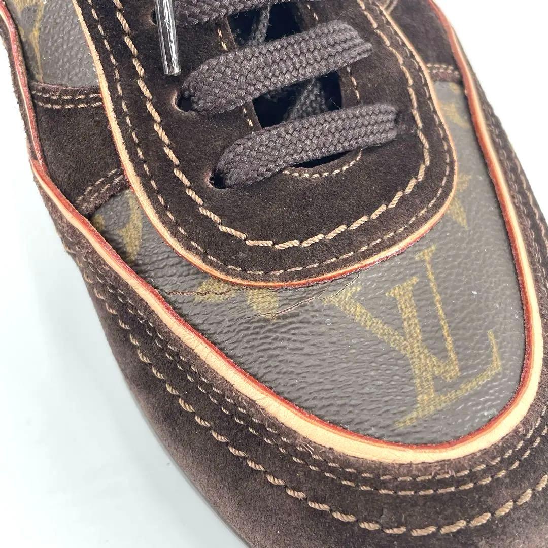 ルイヴィトン　モノグラム　靴　レディース　スニーカー　スエード　24.5㎝