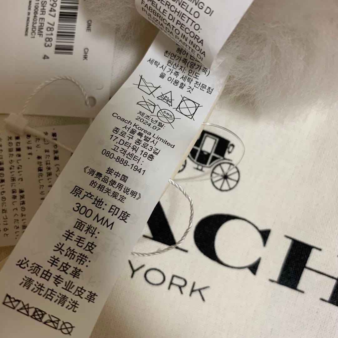 COACH シアリングイヤーマフ