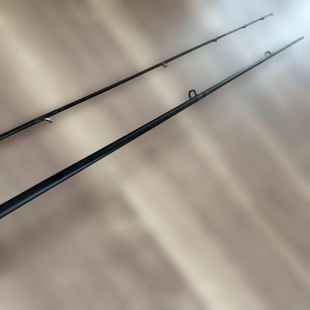 フライロッドをヘチ竿に改造した釣り竿