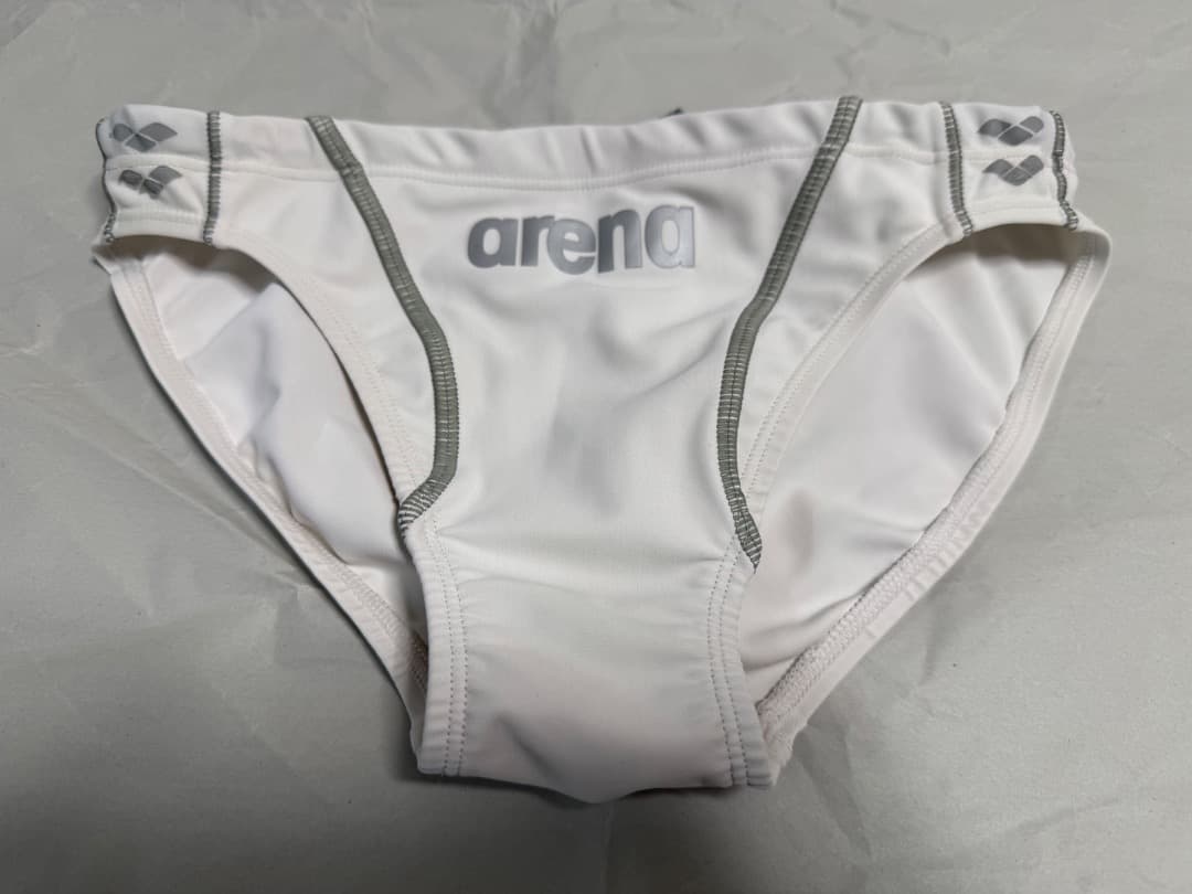 【Lサイズ】arena 競泳水着 【ホワイト 白】競パン