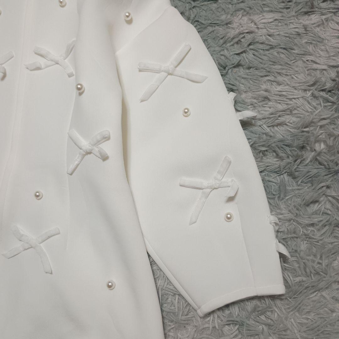 美品✨【Chesty×Ayano コラボ】ベロアリボン×パールワンピース (1)