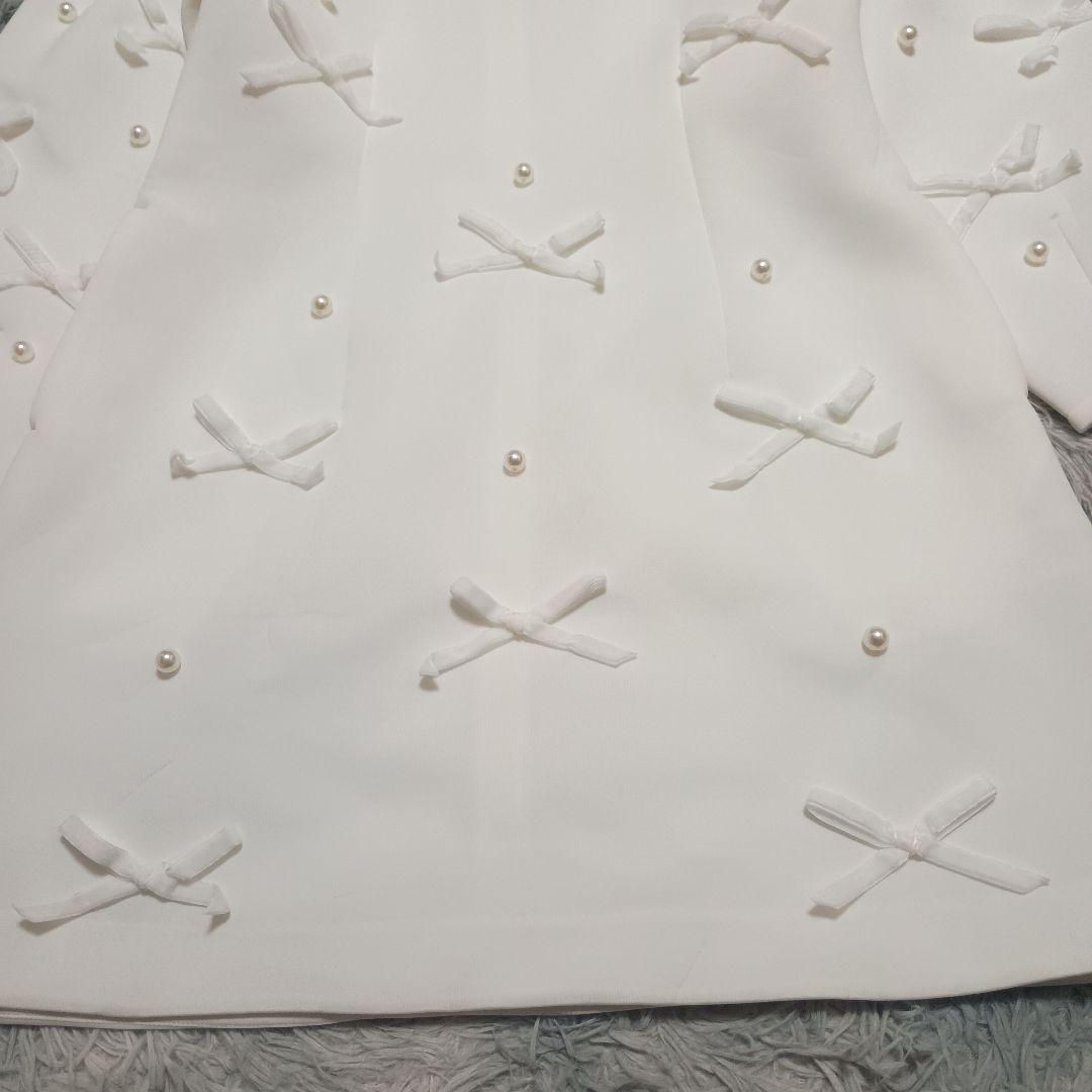 美品✨【Chesty×Ayano コラボ】ベロアリボン×パールワンピース (1)