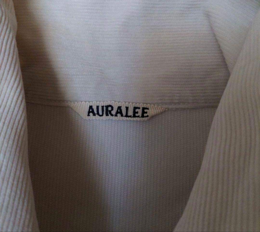 た*ぬ様 AURALEE オフホワイト コーディロイ シャツジャケット