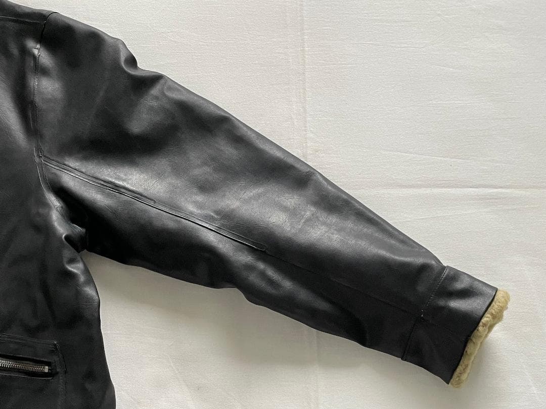 40s BELSTAFF ベルスタッフ PVC ボア ライダース ジャケット
