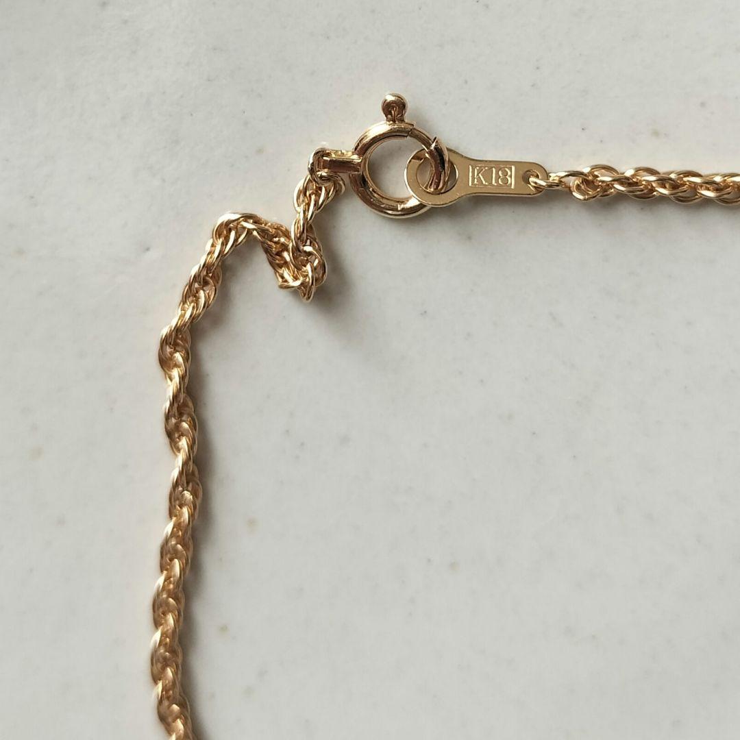 K18 フレンチロープチェーン ブレスレット