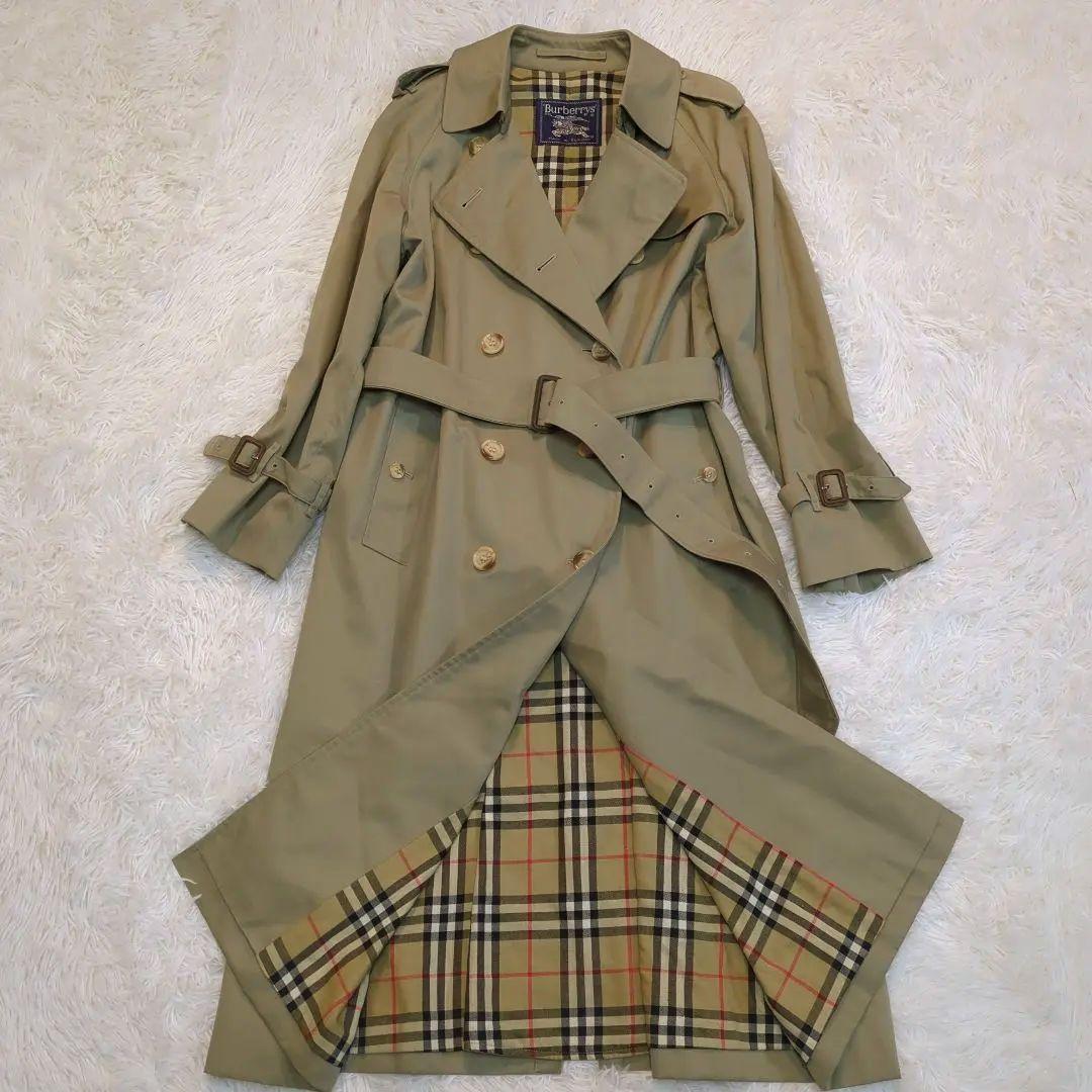 【マリ】【極美品】バーバリー ベージュ トレンチコート ノバチェック