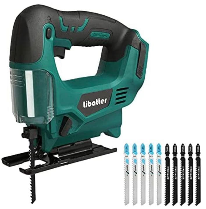 電動式 21V 65MM 木工用ジグソー オービタル付左右0-45°調節電動工具