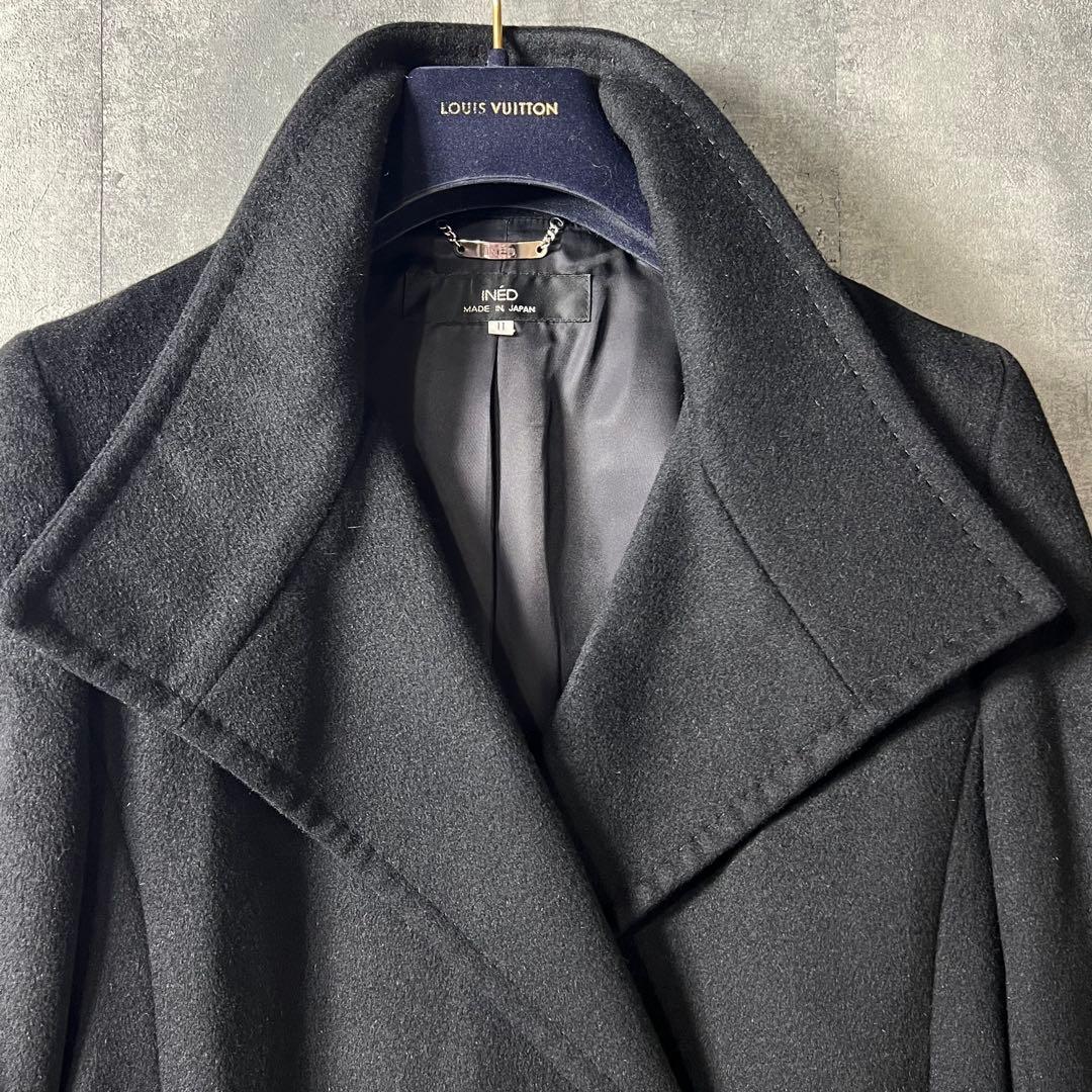 絶対お得❤️INED カシミア、アンゴラ素材使用のロングコート2着おまとめ11号