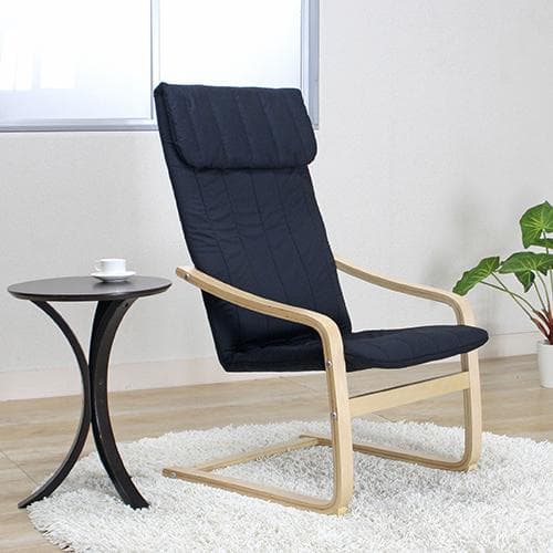 揺れるハイバックチェア スリムサイズ 幅60 ブラック