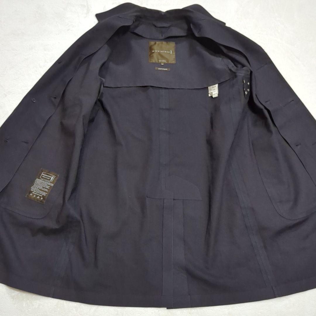 マッキントッシュ L ダンケルド ゴム引きコート キルティングライナー 英国製黒