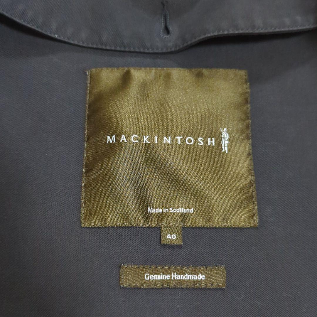 マッキントッシュ L ダンケルド ゴム引きコート キルティングライナー 英国製黒