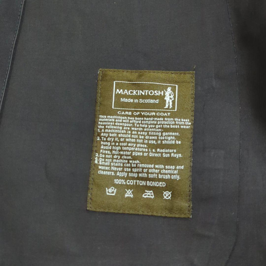 マッキントッシュ L ダンケルド ゴム引きコート キルティングライナー 英国製黒