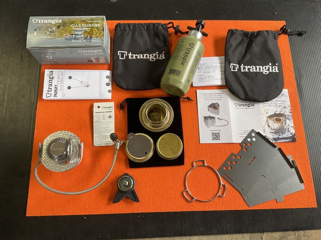 トランギア純正超希少品GASバーナー&純正T3五徳&アルスト・ボトルオール新品