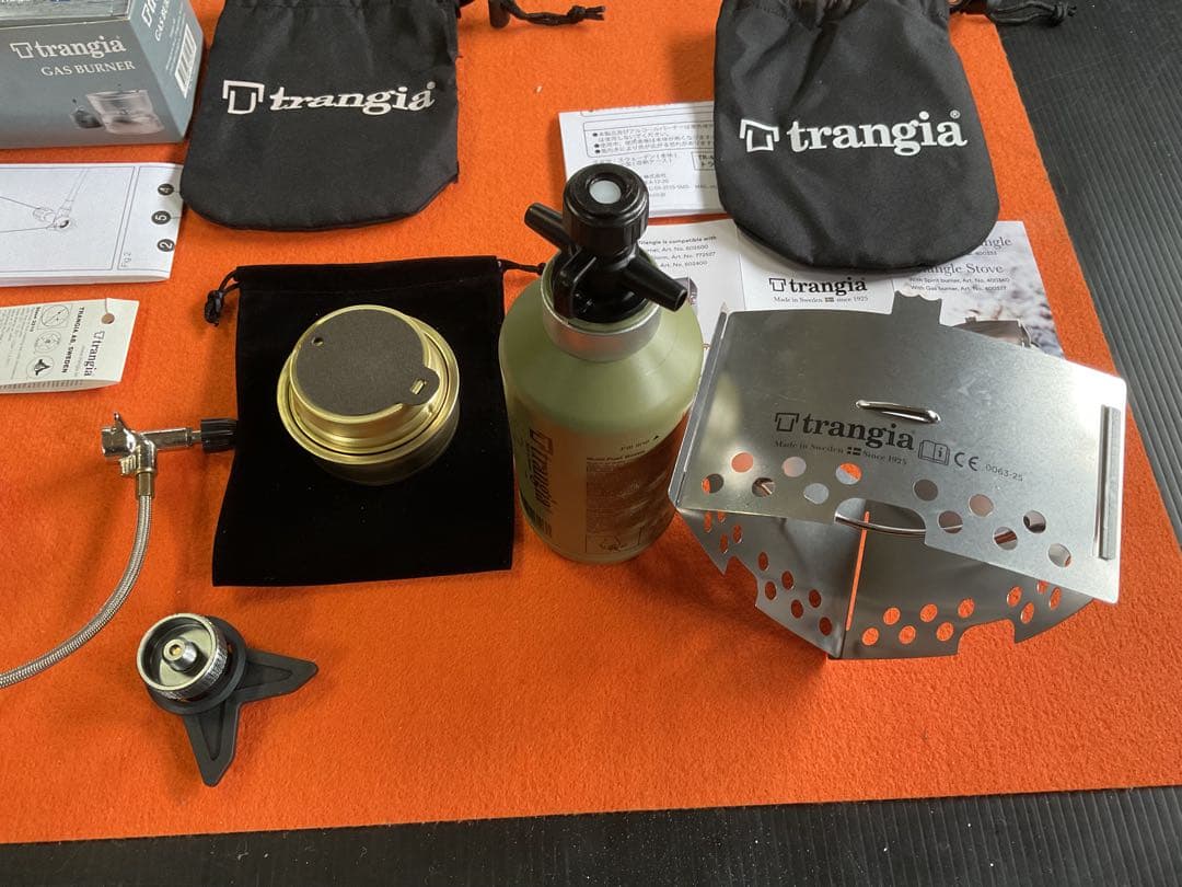 トランギア純正超希少品GASバーナー&純正T3五徳&アルスト・ボトルオール新品