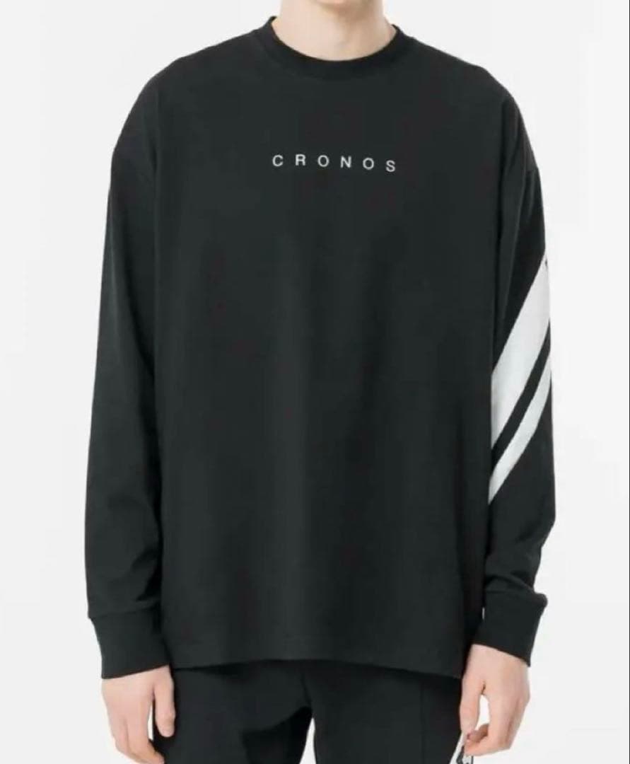 新品 CRONOS クロノス 長袖 Tシャツ ロンT 黒 白 M