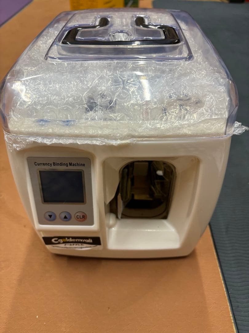 【CGOLDENWALL】知能マネー結束機 紙幣を札束 結束テープ一枚付き