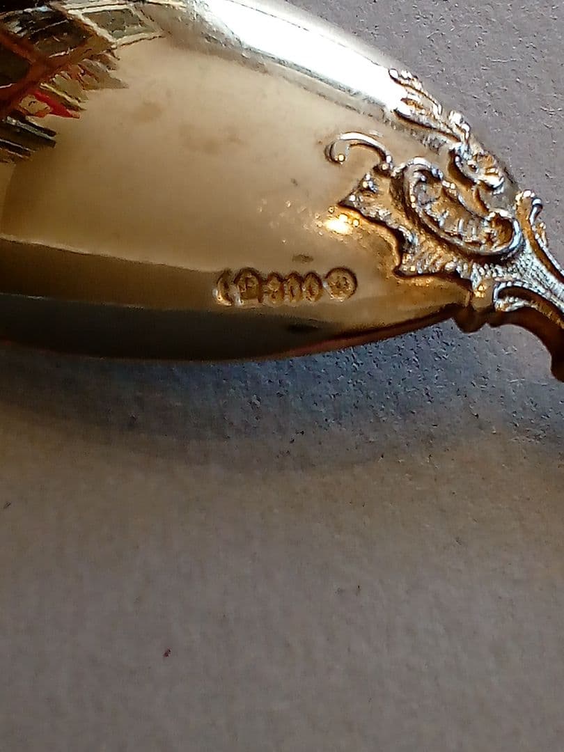 ドイツ シルバーデザートスプーン ４本組 アンティーク