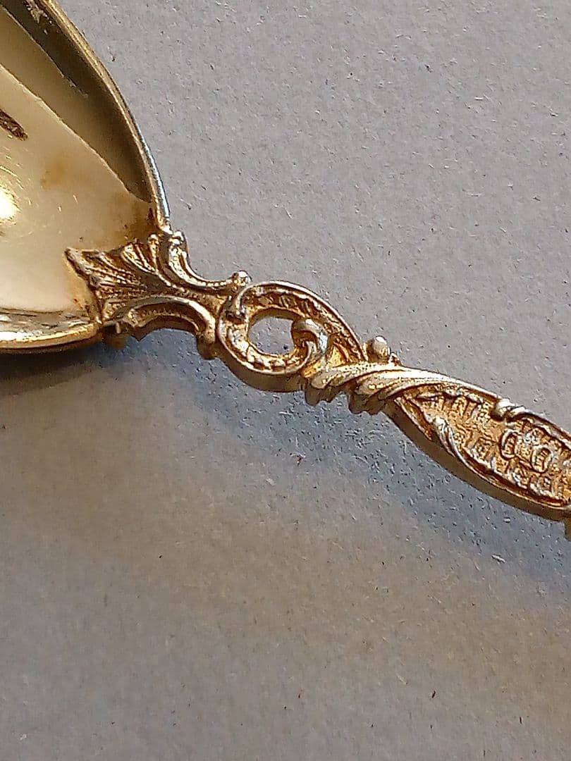 ドイツ シルバーデザートスプーン ４本組 アンティーク