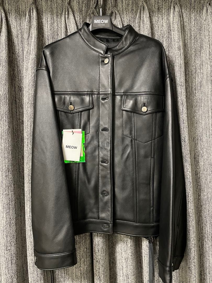 MEOW BY MINA ライダース　バンダナジャケット　レザージャケット