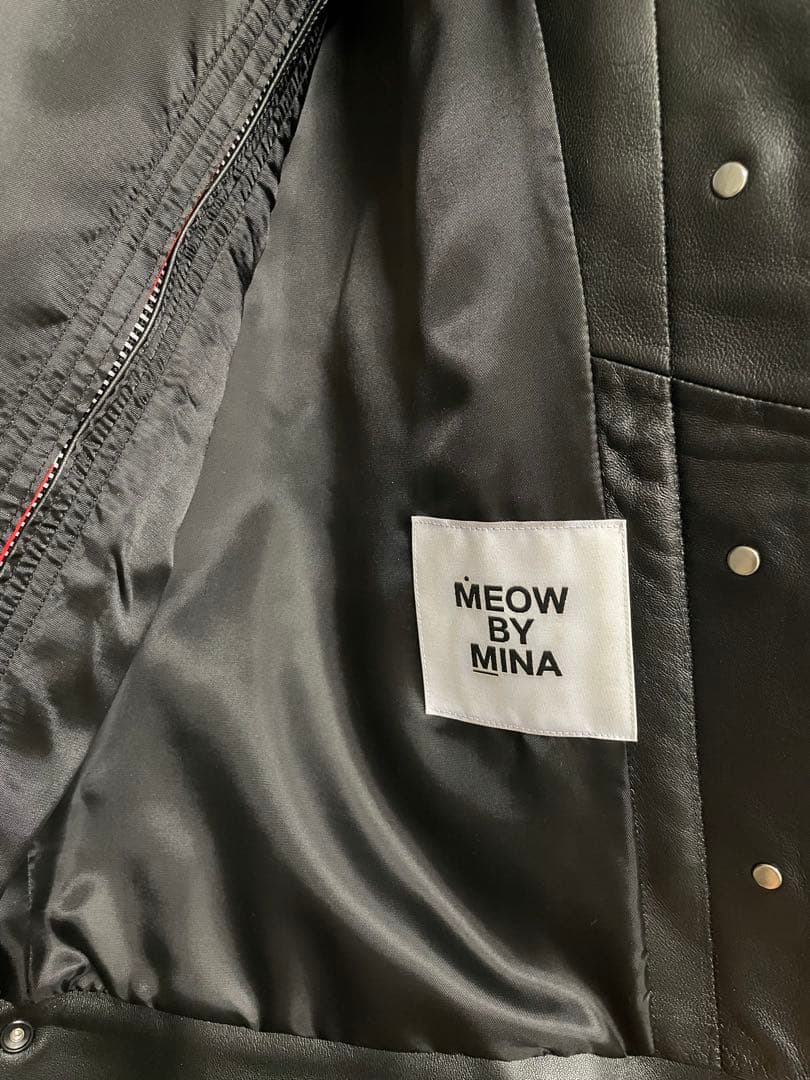 MEOW BY MINA ライダース　バンダナジャケット　レザージャケット