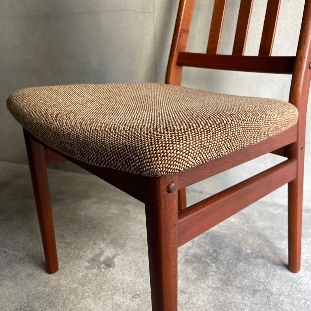 北欧デンマーク　チーク ハイバックチェア オールドヴィンテージ
