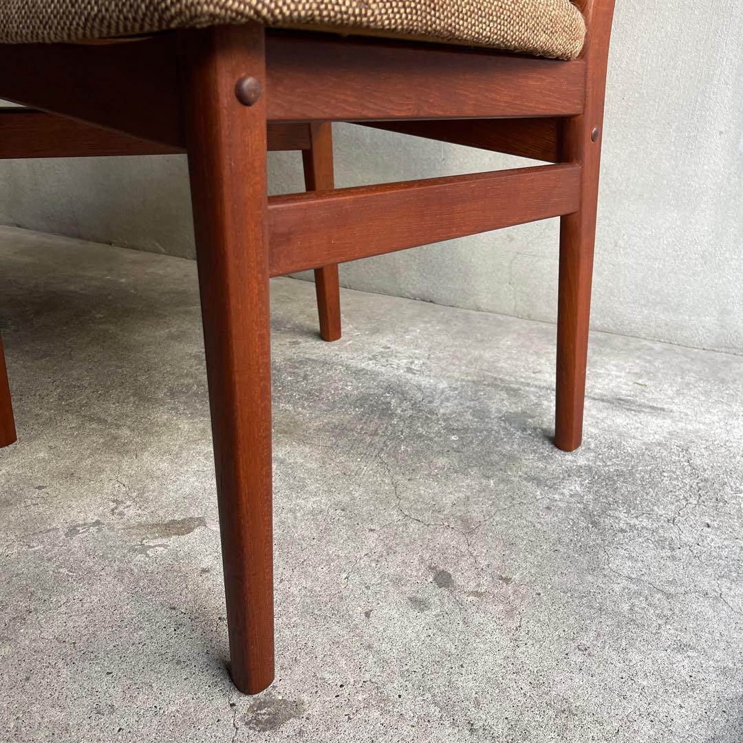 北欧デンマーク　チーク ハイバックチェア オールドヴィンテージ