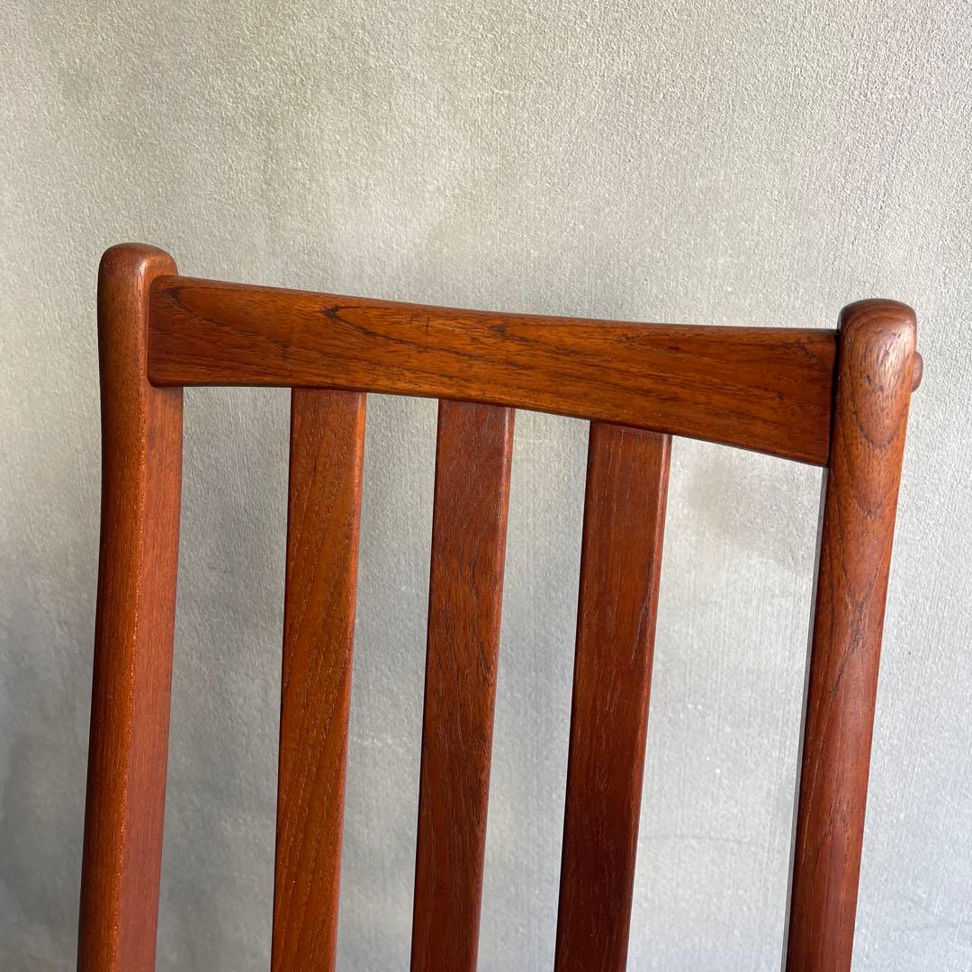 北欧デンマーク　チーク ハイバックチェア オールドヴィンテージ