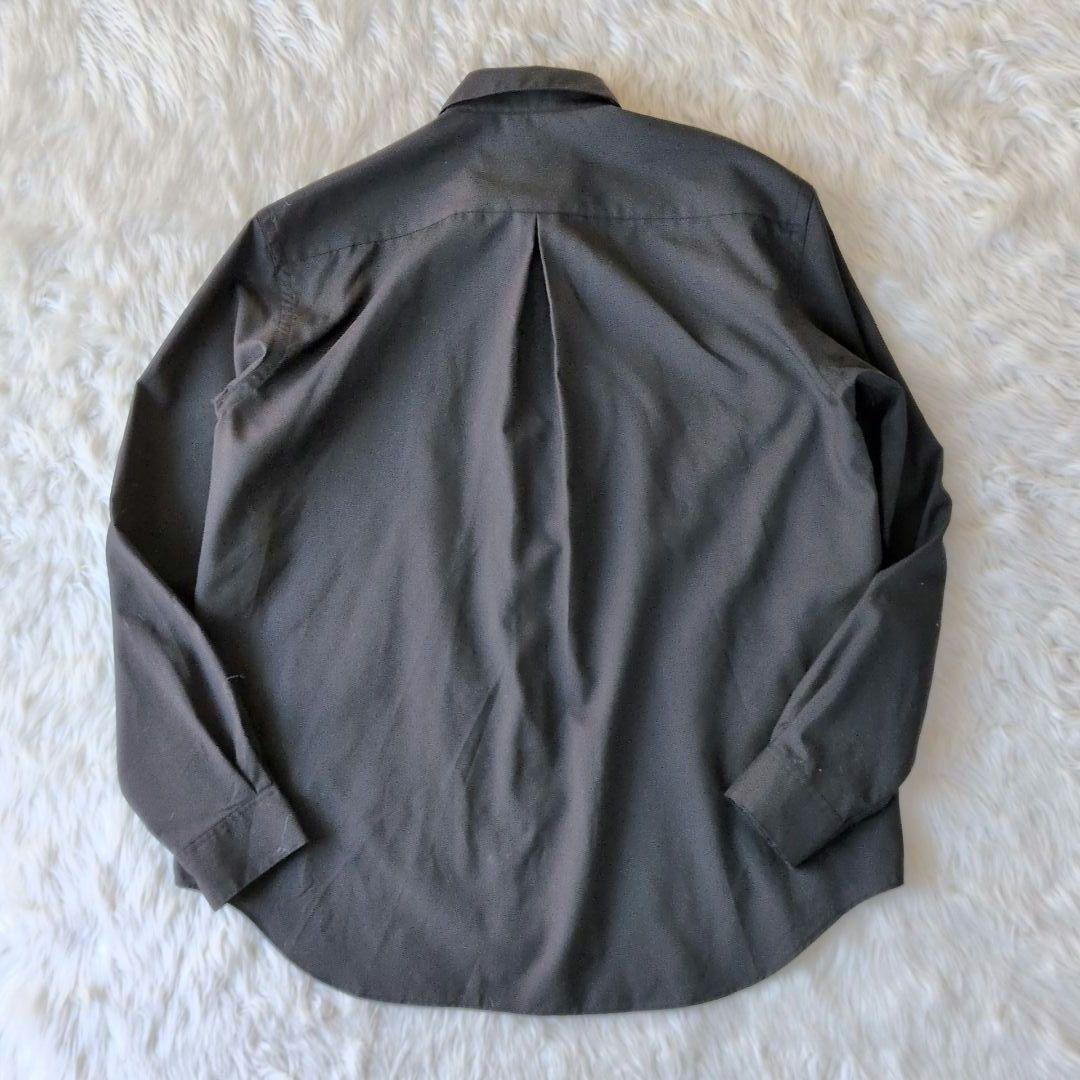 ✨完売品✨NIKKE生地★ブラック★無地★シャツ★長袖★ウール★M★アローズ