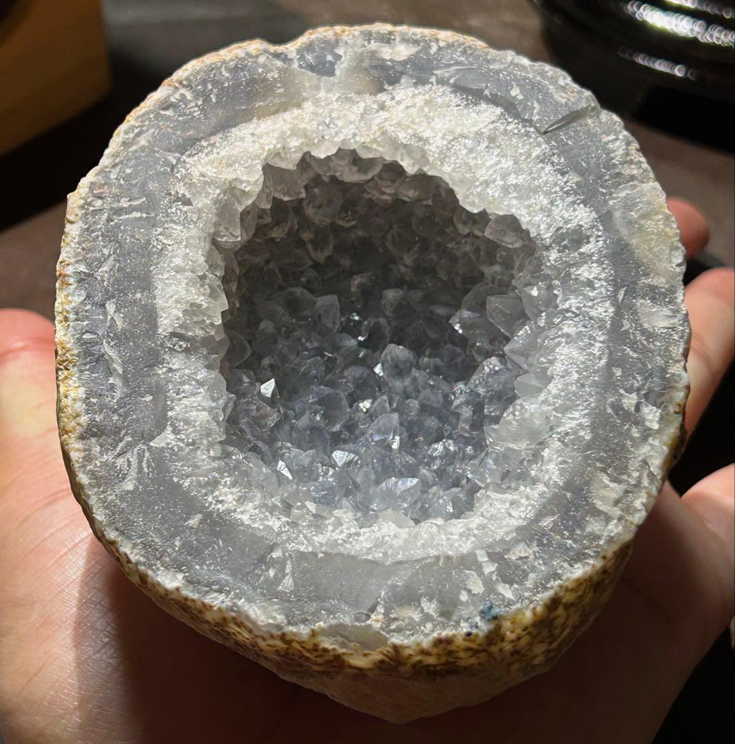 ☆別格高級品！福運大黒秘宝⑤大開運！水晶　アゲート　クラスター　原石ドーム　置物