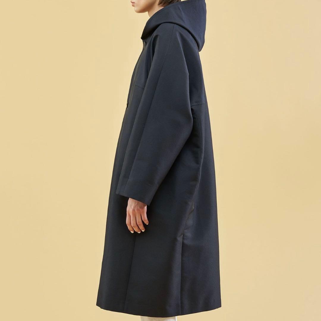 新品　ギャルリーヴィー　シェイプメモリー フーデッドラグランコート