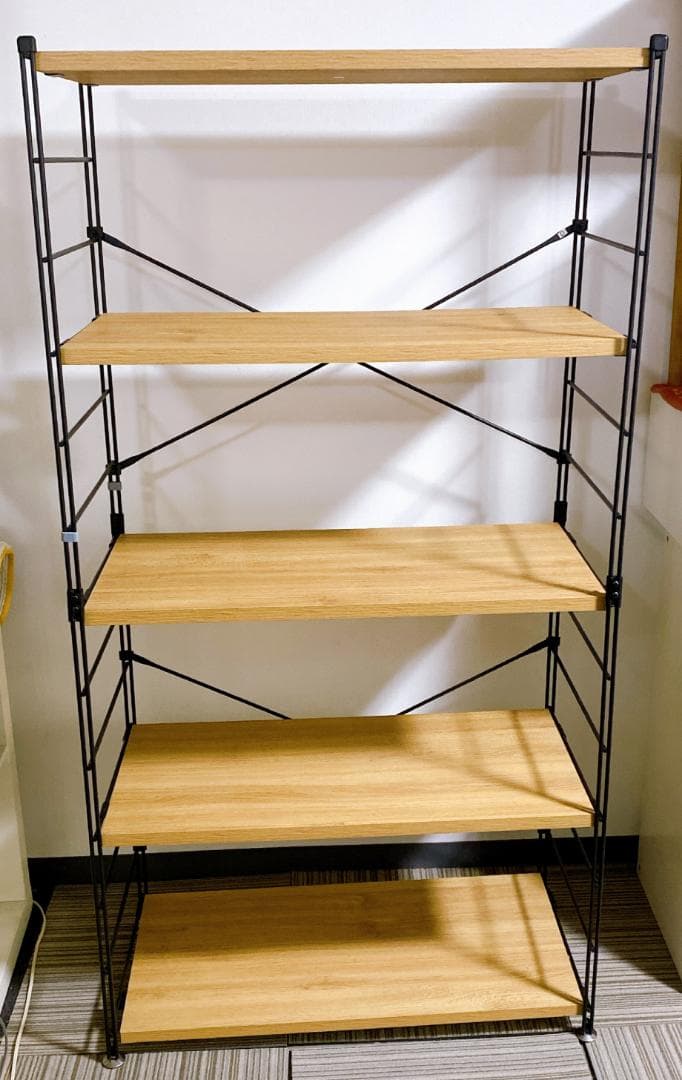 まみちゃん専用　YAMAZEN ウッドシェルフ 5段 ラック ナチュラル