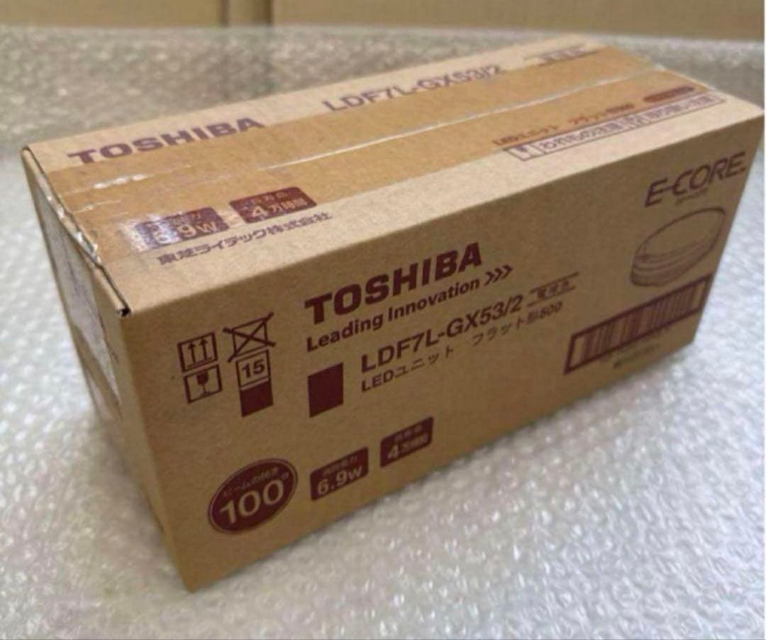 新品TOSHIBA E-CORE LDF7L-GX53/2 5個×２箱 計10個