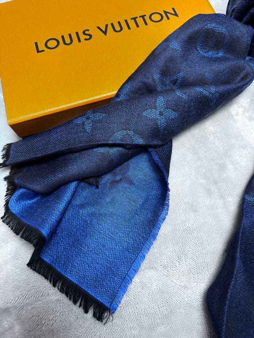 p*)様 美品　ルイヴィトン　ストール　マフラー　カシミア　ウール　シルク