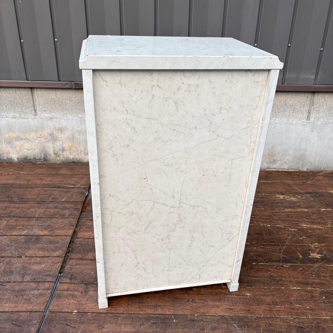 C1北欧レトロ カリモク家具 木製ドレッサーテーブル 収納椅子付きサイドテーブル