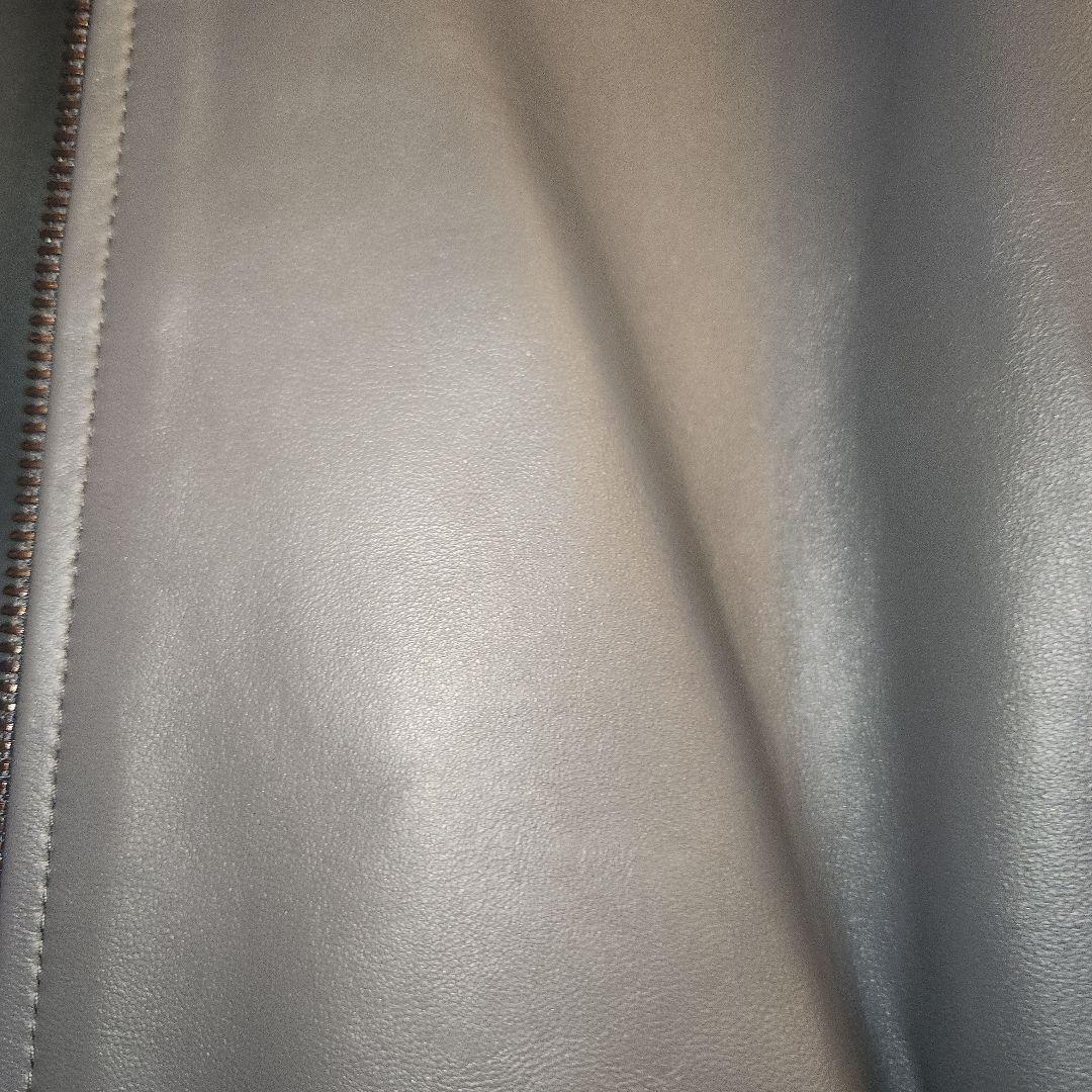 ダーマAnd　羊レザープルゾン　グレーLL