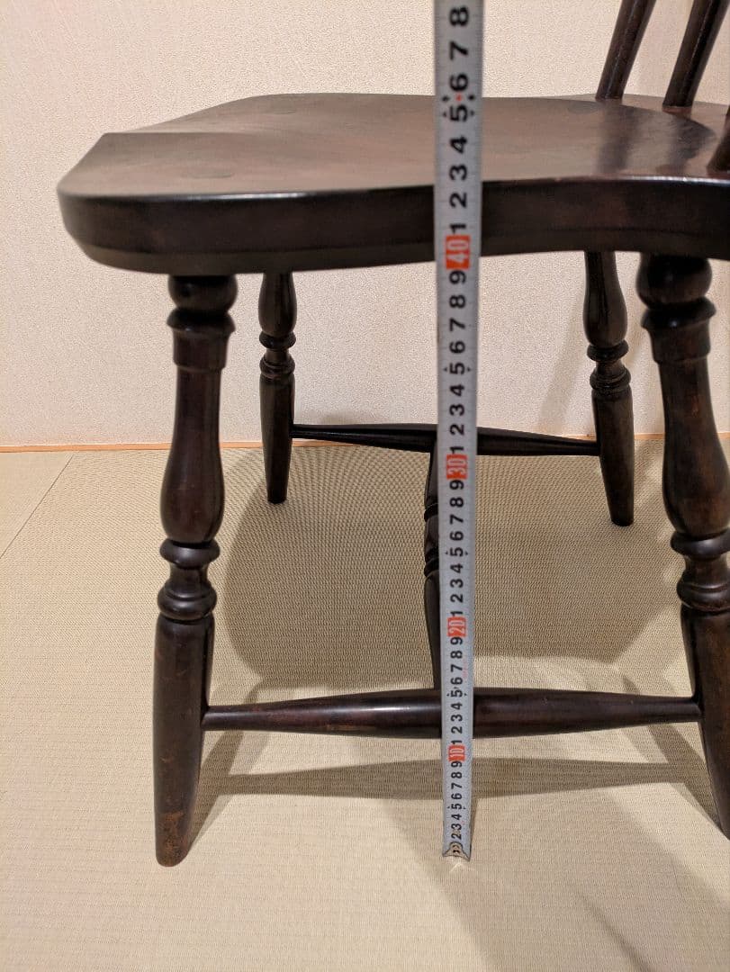 松本民芸家具 ウィンザーチェア ダイニングチェア 木製 アンティーク調
