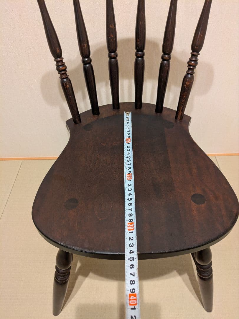 松本民芸家具 ウィンザーチェア ダイニングチェア 木製 アンティーク調