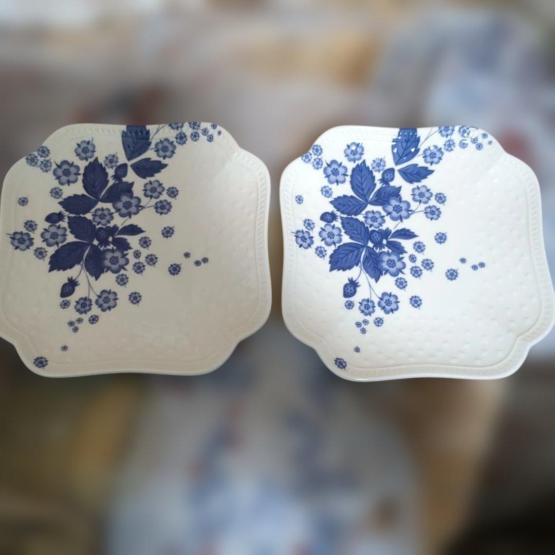  ストロベリーブルームインディゴ 食器セット 4点