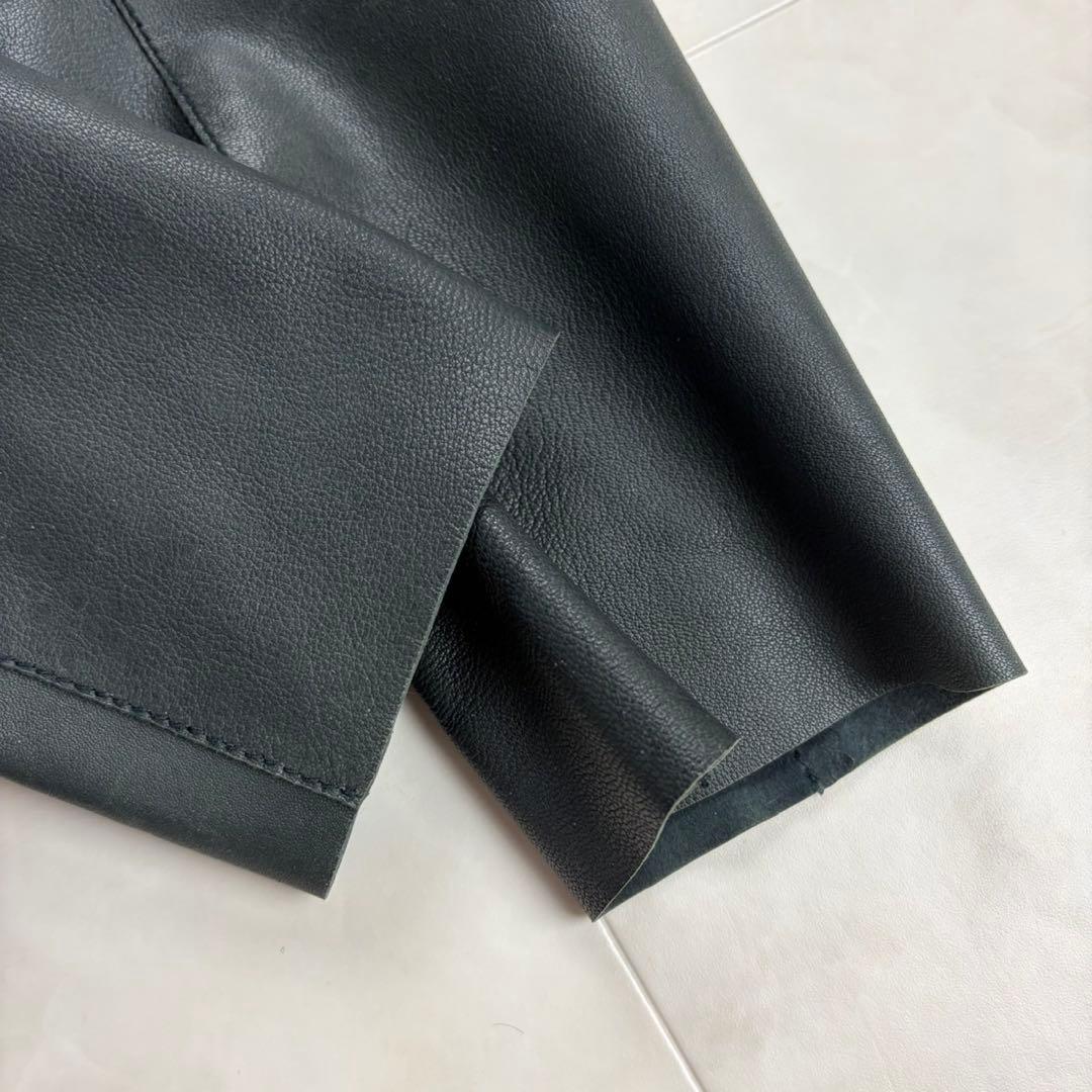 MAX Mara ✨MAX&Co. ラムレザージャケット 羊革 黒 38