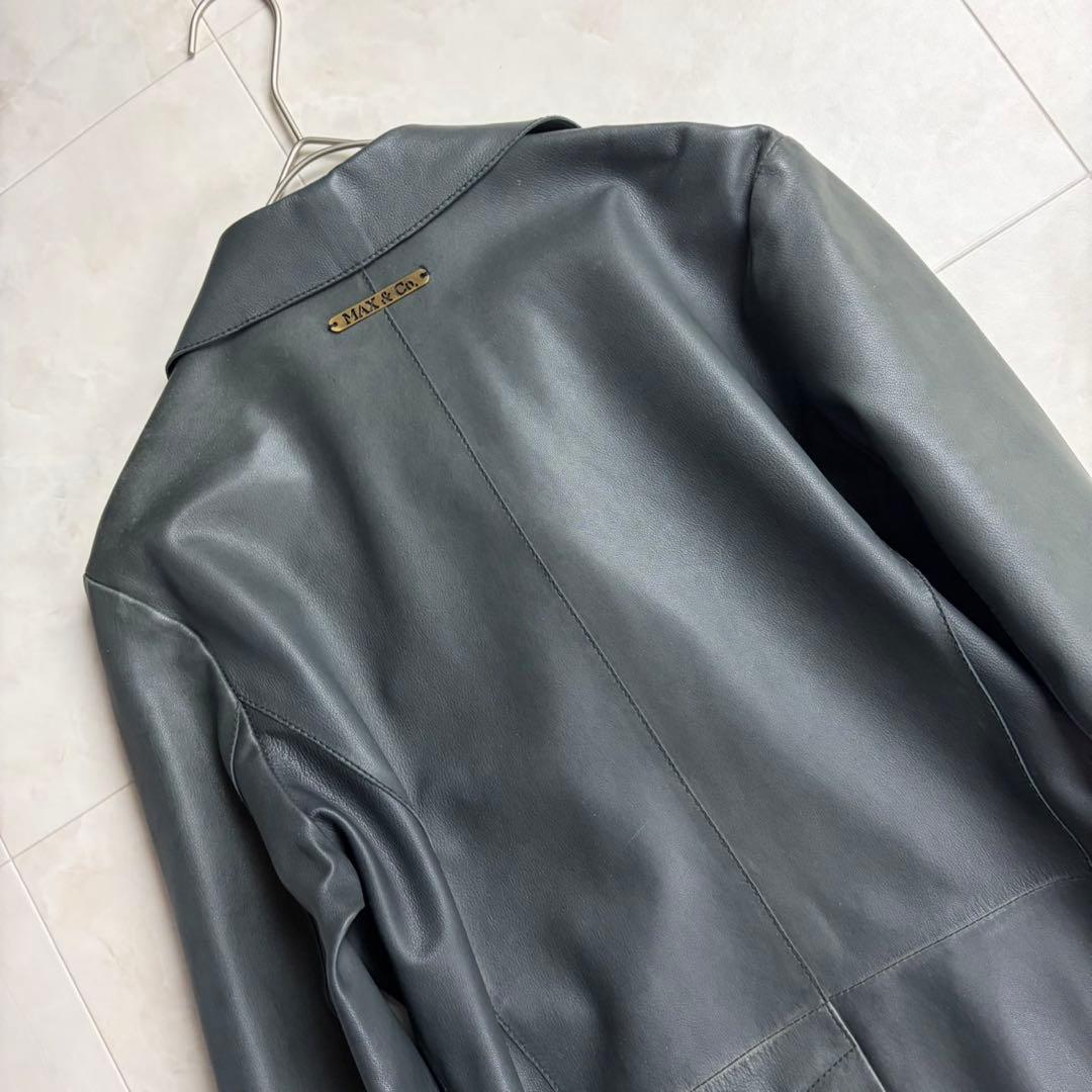 MAX Mara ✨MAX&Co. ラムレザージャケット 羊革 黒 38